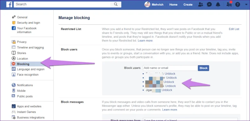 Hạn chế so với Chặn trên Facebook: Bạn nên sử dụng cài đặt bảo mật nào