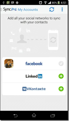 Nhận hình ảnh hiển thị của người gọi trên Android từ WhatsApp, Facebook
