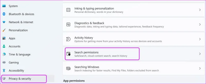 Cách tắt kết quả tìm kiếm trên web từ Start Menu trong Windows 11
