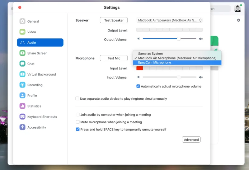 Cách khắc phục EpocCam không hoạt động trên Zoom, Microsoft Teams hoặc Google Meet