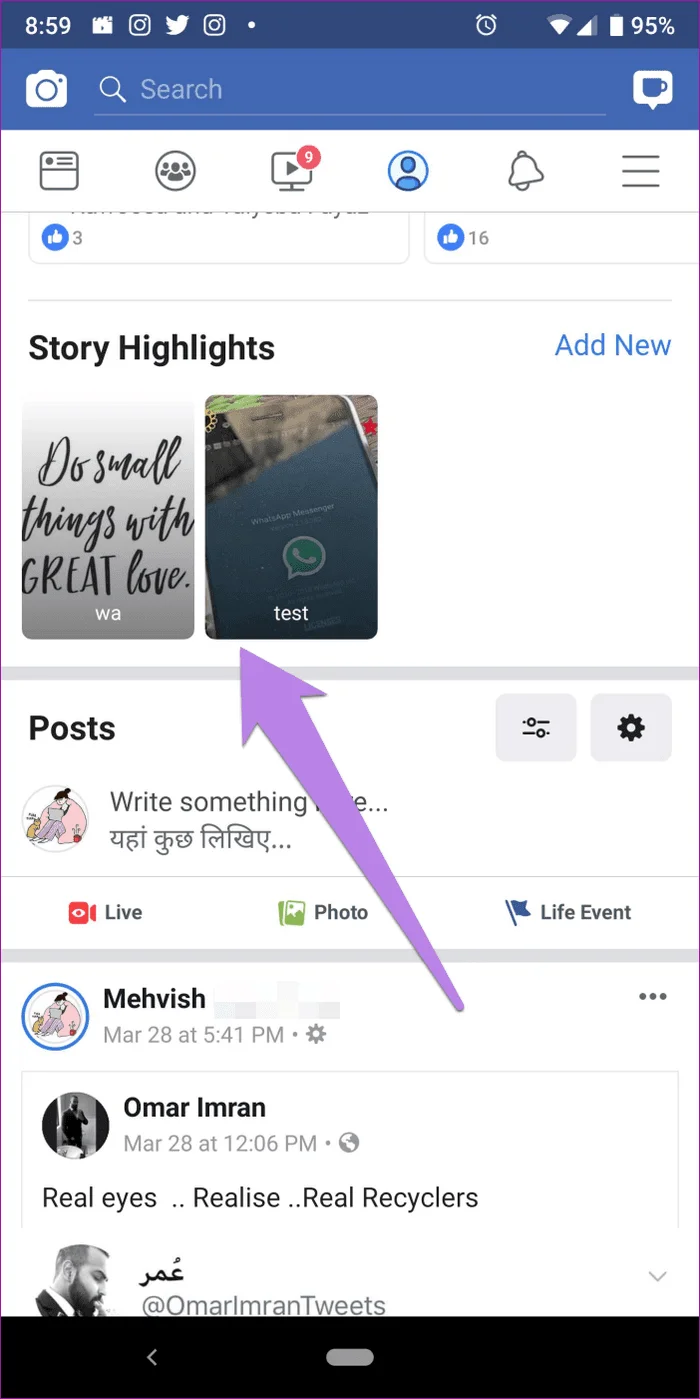 Câu chuyện của bạn là gì trên Facebook và Messenger