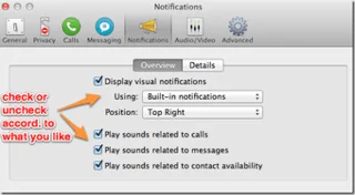 Tắt âm thanh và cửa sổ bật lên thông báo của Skype