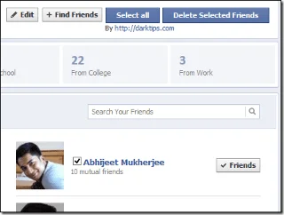 Cách hủy kết bạn hàng loạt những người bạn không hoạt động trên Facebook
