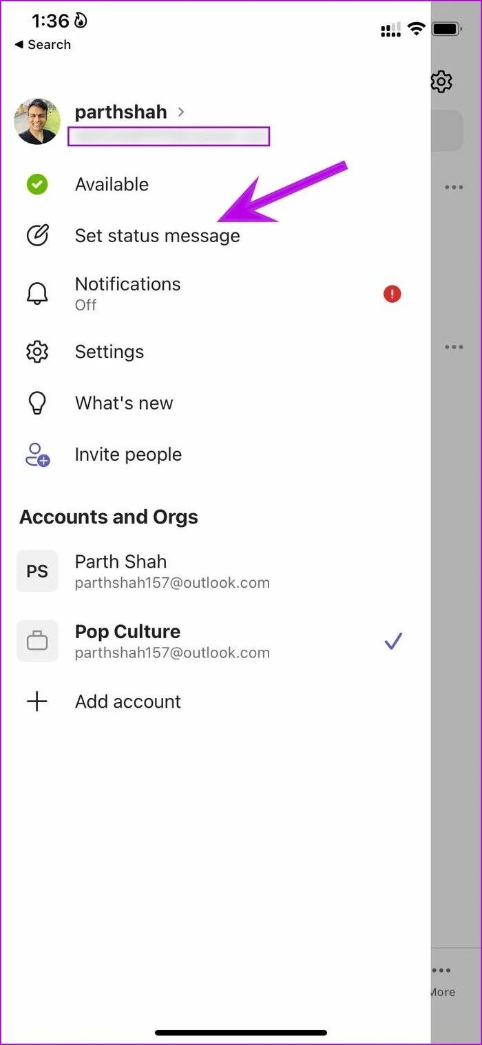 Cách thiết lập thông báo không có mặt trong Office trong Microsoft Teams