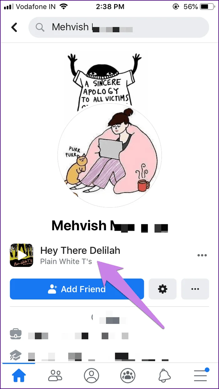 Cách thêm nhạc vào hồ sơ và câu chuyện trên Facebook