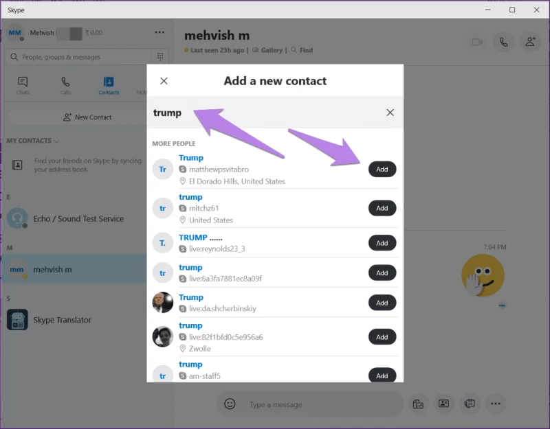 Cách thêm Danh bạ bằng Skype Live ID trên PC và Di động