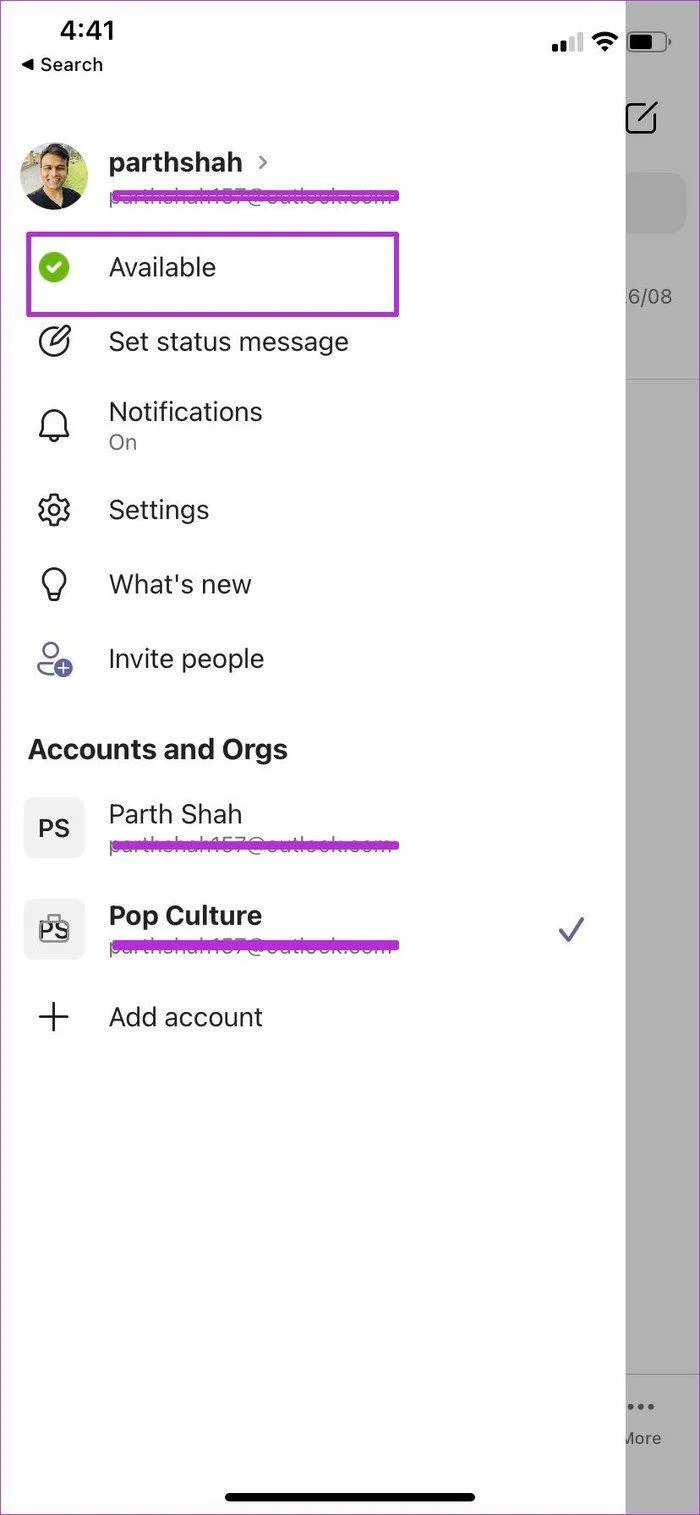 Cách thay đổi trạng thái trong Microsoft Teams