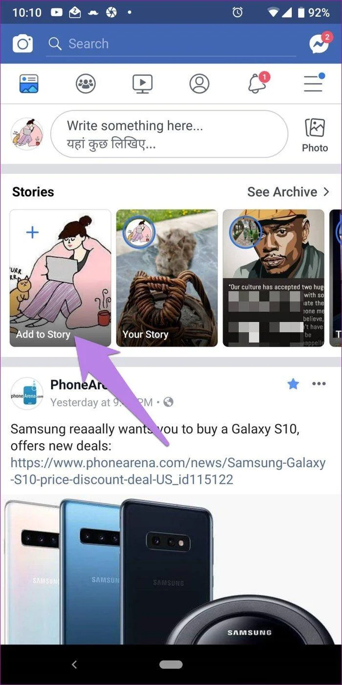 Câu chuyện của bạn là gì trên Facebook và Messenger