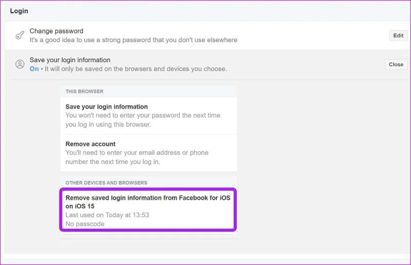 Cách xóa địa chỉ email đã nhớ trong đăng nhập Facebook trên web và thiết bị di động