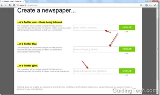Paper.li: Đọc Twitter hoặc Facebook Stream như Báo