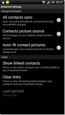 Cách đồng bộ hóa có chọn lọc các liên hệ Facebook cụ thể trong Android