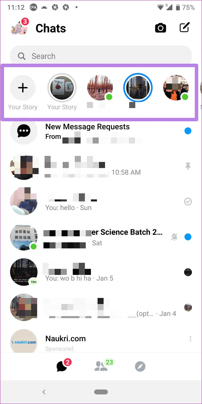 Câu chuyện của bạn là gì trên Facebook và Messenger