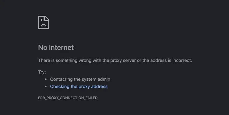 How To Fix “There Is Something Wrong With the Proxy Server” In Chrome On Windows How To Fix “There Is Something Wrong With the Proxy Server” In Chrome On Windows