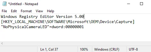 Cum să activați/dezactivați notificările OSD ale camerei web în Windows 10