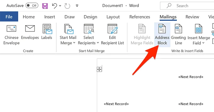 So erstellen Sie Etiketten in Word aus einer Excel-Tabelle
