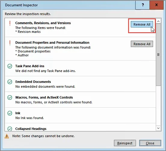 Cara Memadam Metadata Peribadi sepenuhnya daripada Dokumen Microsoft Office