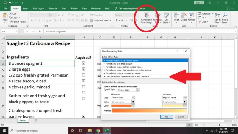 Cara Membuat Senarai Semak dalam Excel