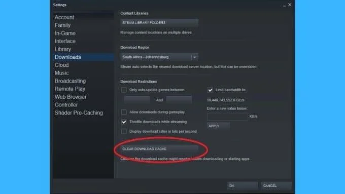 Cum să remediați o eroare de scriere pe disc în Steam