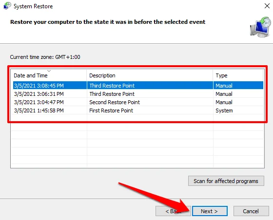 Cum să creați manual un punct de restaurare a sistemului în Windows 10
