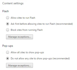 Cara Mendayakan Flash dalam Chrome untuk Tapak Web Tertentu
