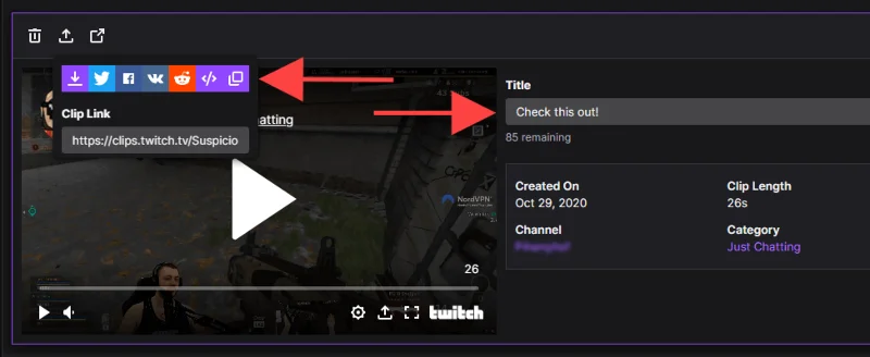Comment clipser sur Twitch