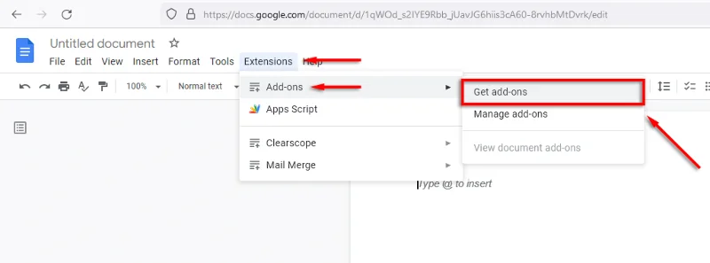 Seriendruck-Add-on installieren