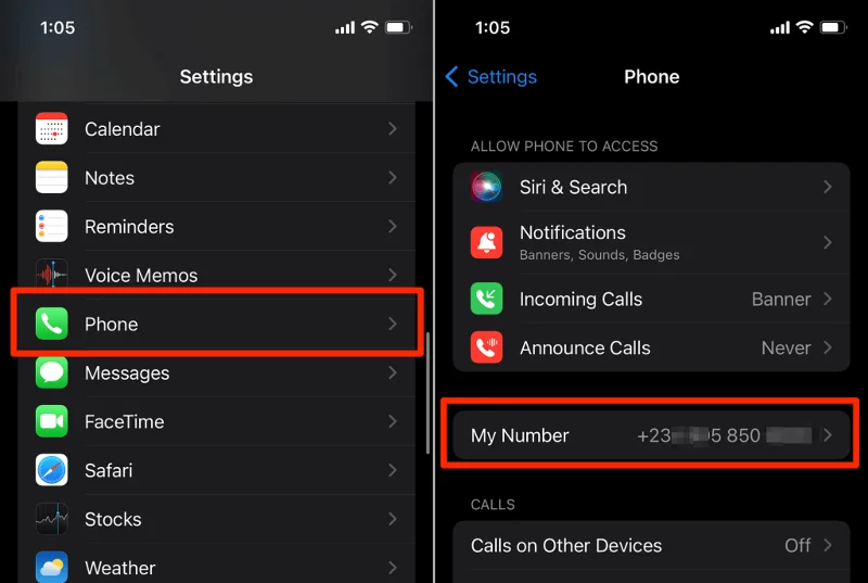 Cara Mencari Nombor Telefon Anda pada iPhone dan Android