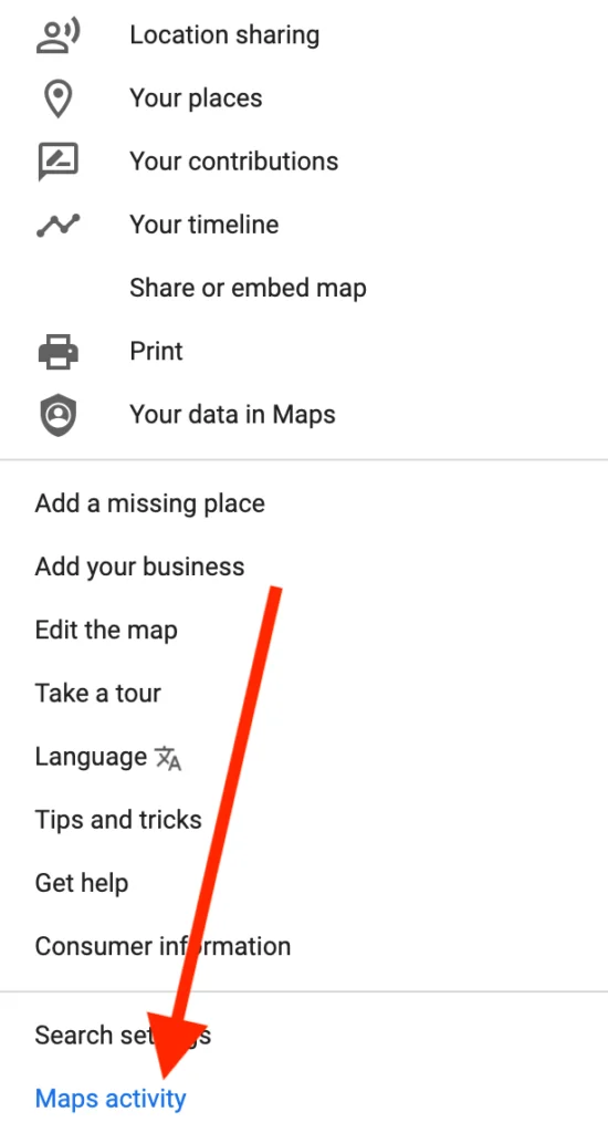 Cara Melihat Sejarah Carian Peta Google Anda
