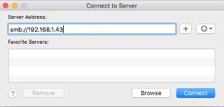 Maak verbinding met gedeelde map op Windows 10 vanuit Mac OS X