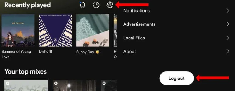 Déconnexion sur iPhone