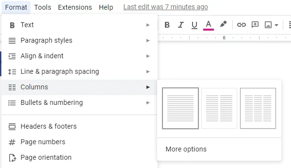 Cara Membuat Brosur atau Risalah dalam Dokumen Google
