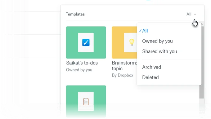 Cum să creați și să utilizați șabloane de hârtie Dropbox