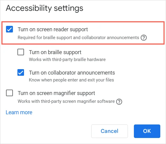 如何讓 Google Docs 大聲朗讀文檔