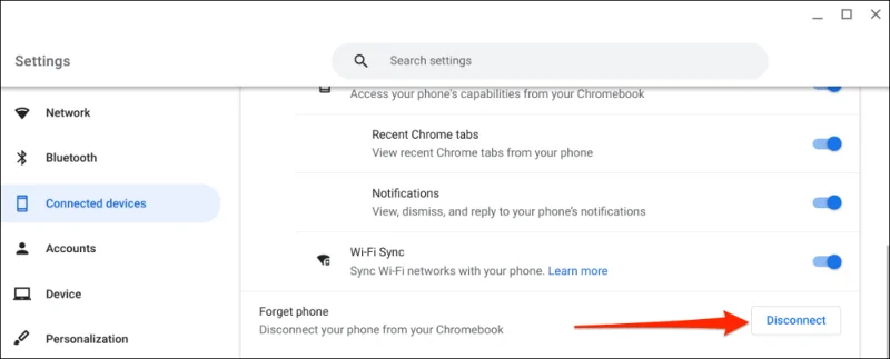 Cum să conectați un telefon la Chromebook folosind Phone Hub