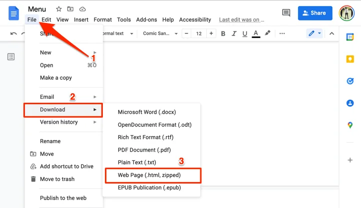 7 moduri de a salva o imagine din Google Docs