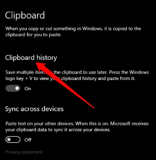 Cum să vizualizați și să ștergeți istoricul Clipboard în Windows 10