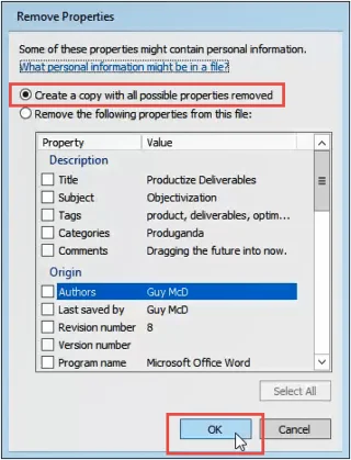 Cara Memadam Metadata Peribadi sepenuhnya daripada Dokumen Microsoft Office