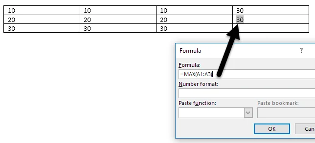 Cara Mencipta dan Menggunakan Formula dalam Jadual dalam Word