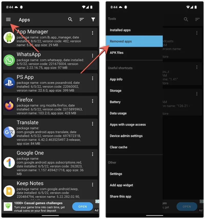 Cum să vedeți aplicațiile șterse recent pe iPhone și Android