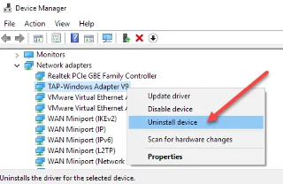 Impossible de supprimer l'adaptateur réseau dans Windows 10&nbsp;?