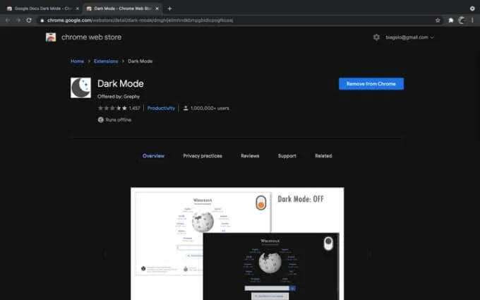 Cara Menggunakan Dokumen Google dalam Mod Gelap