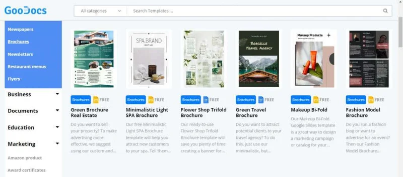 Cara Membuat Brosur atau Risalah dalam Dokumen Google