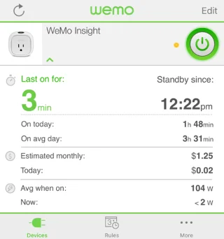 Cara Mengeksport Data Penggunaan Tenaga WeMo ke Excel