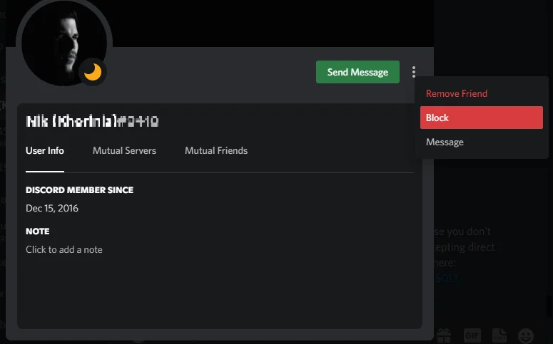 Cum să-ți dai seama dacă cineva te-a blocat pe Discord