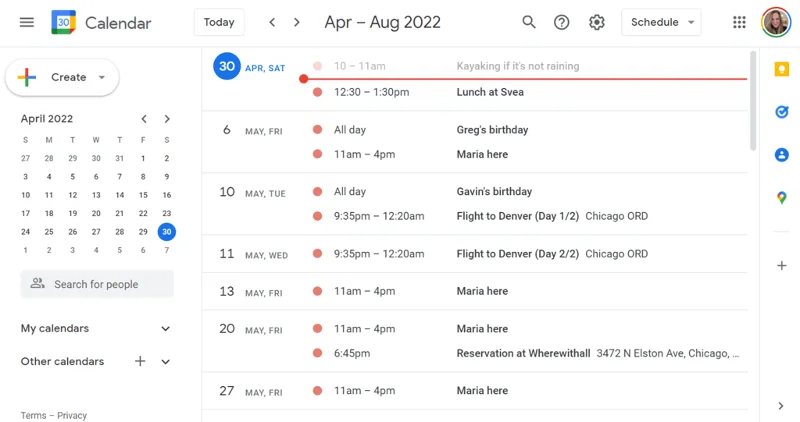 23 Comenzi rapide utile de la tastatură Google Calendar