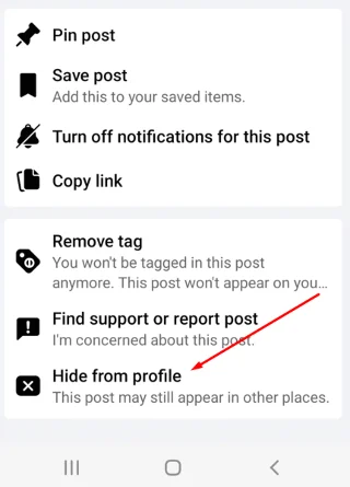 Cum să ascundeți și să afișați o postare pe Facebook