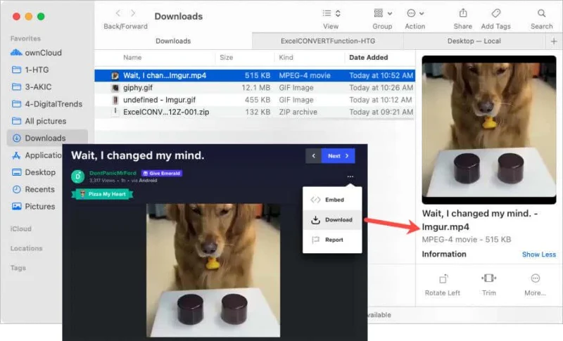 애니메이션 GIF를 모바일 및 컴퓨터에 저장하는 방법