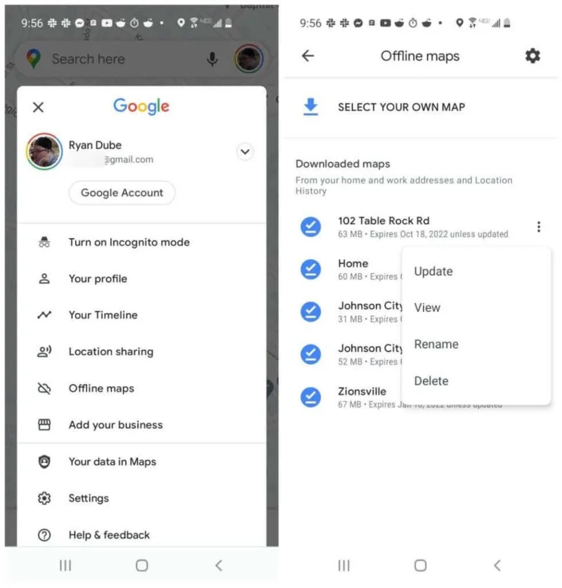 Cara Muat Turun Peta pada Peta Google untuk Paparan Luar Talian