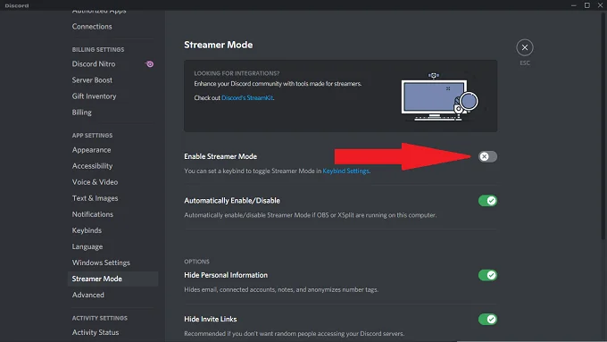 Qu'est-ce que le mode Discord Streamer et comment le configurer