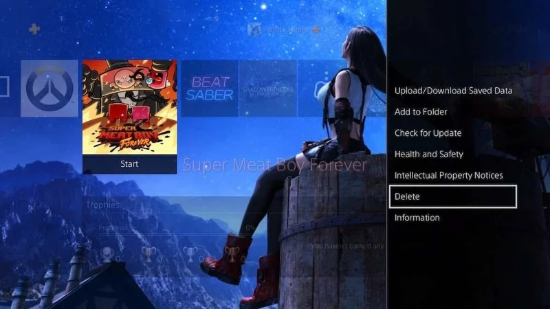 Comment désinstaller des jeux sur PS4